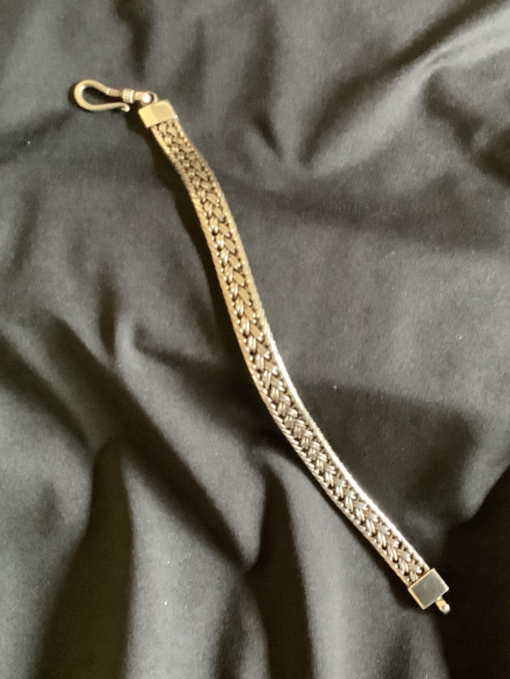 Silver Hook Clasp Bracelet